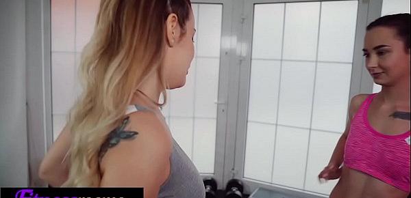  Fitness Rooms Italian fitness Marica Chanelle blogger fucks nymph Freya Dee
